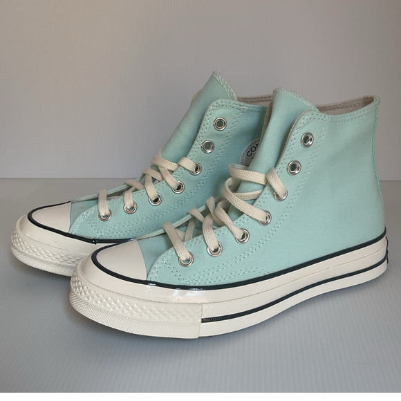 NEW Converse Chuck Taylor All Star High Tops Mint Green Women 7.5 / Men 5.5 NWT - Picture 4 of 10